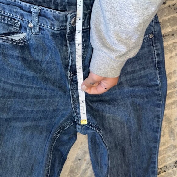 Christopher Banks Petite 4P Women's Straight Leg Jeans Embroidered Pockets - Picture 9 of 11